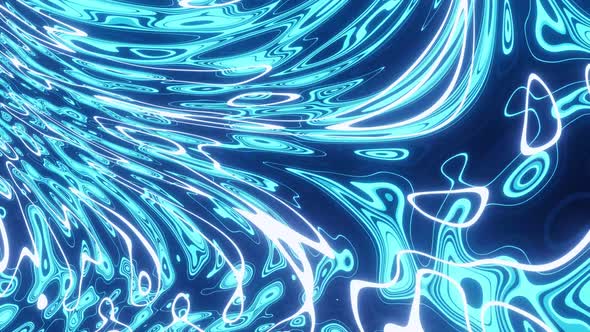 Blue Aqua Bubble Vj Loop Background 4K