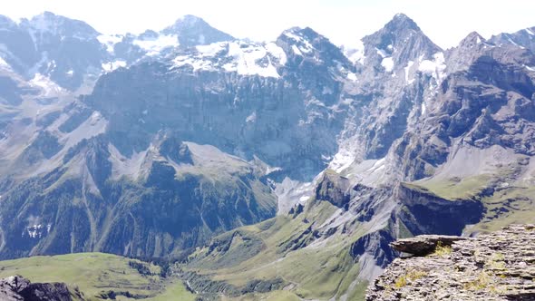 Schilthorn Switzerland Woman Hiking