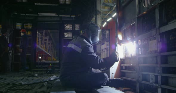 A Welder at Work