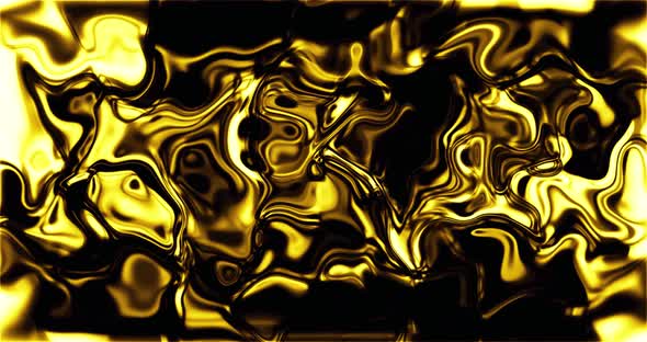 Abstract liquid gold waving. molten gold waving 4k resolution video _02