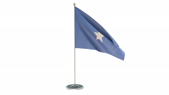 Somalia Small Flag Pole Loops With Alpha