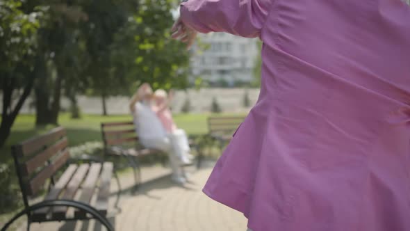 Two Positive Mature Couples Meet in the Park