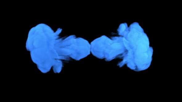 Blue Revealing Smoke 4K alt