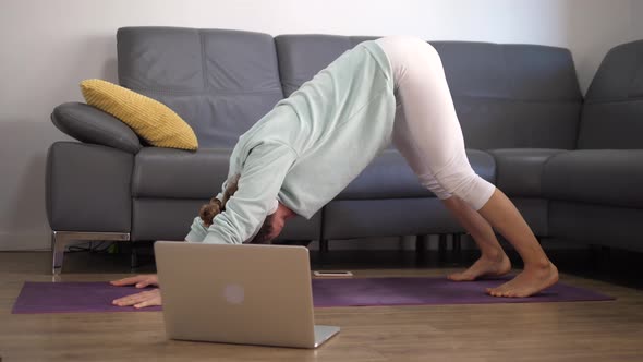 Yoga Classes Online Concept