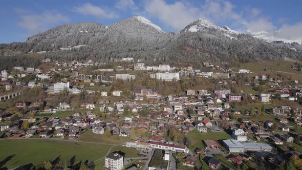 Leysin a Municipality of Switzerland Aerial View