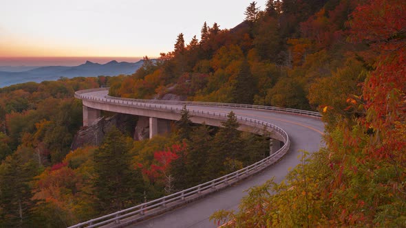 Grandfather Mountain, North Carolina, USA from Linn Cove Viaduct