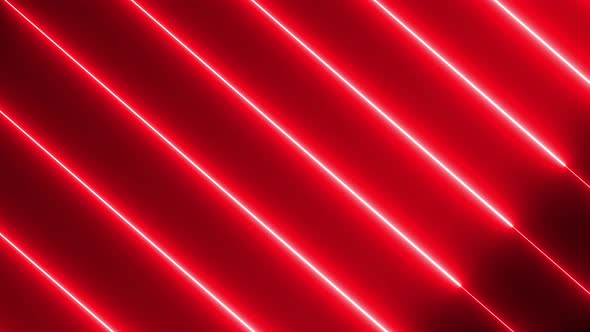 Red colour seamless neon light line technology motion background. Vd 633