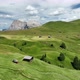 Dolomites mountains peaks with a hiking path on a summer day - VideoHive Item for Sale