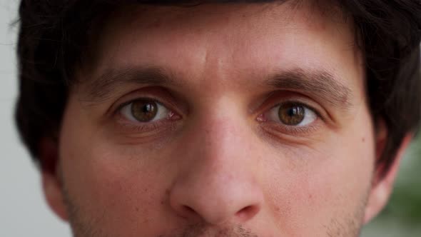 Closeup of a Man's Eyes