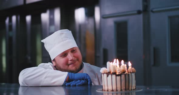 An Alluring Baker Man with a Low Beard