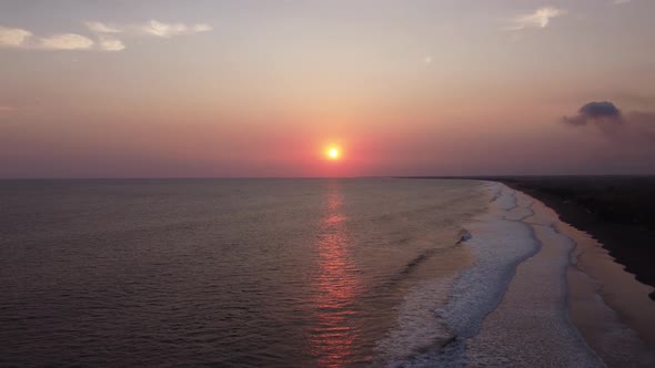 Long View of Tropical Sunset