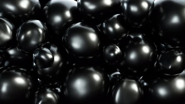 Abstract Black Squishy Balls