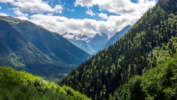 Clouds Over Mountain Valley