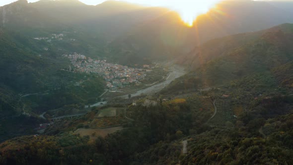 Aerial view of Stilo city