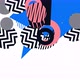 Memphis geometric shapes fly and rotate - VideoHive Item for Sale