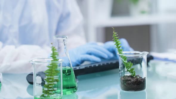 Close-up Shot of Biochemistry Samples on Researcher Table