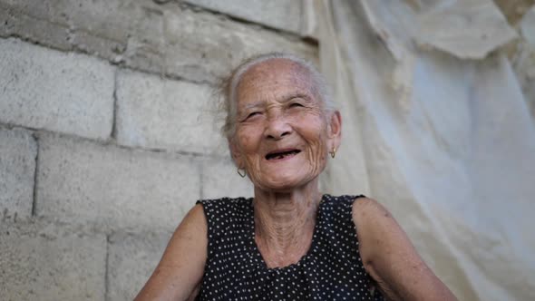 Elderly Woman Smiling