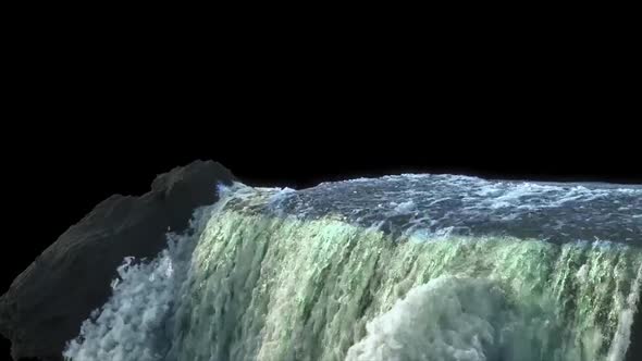 Water From A Waterfall Falling Down alt