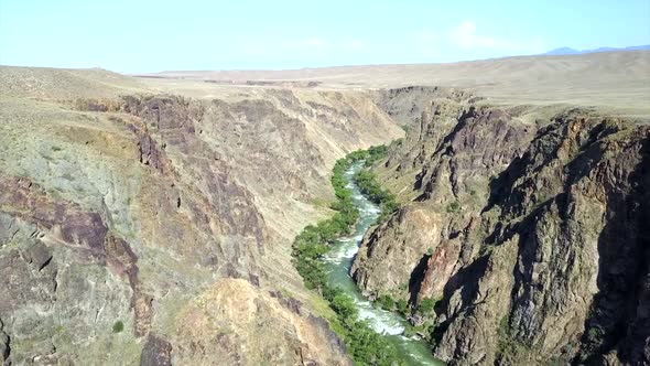 Rocky Canyon with a River