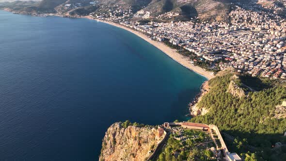 Panoramic Alanya Turkey Aerıal Vıew 4 K