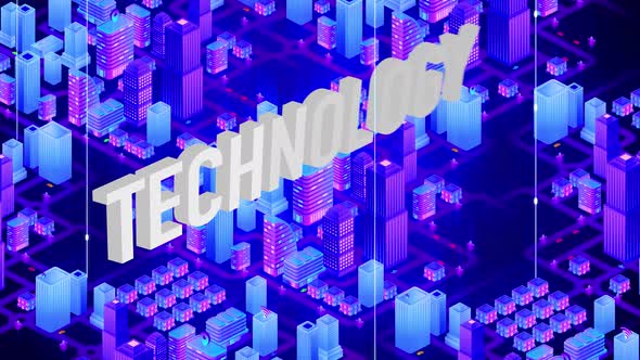 Digital Smart City Word Technology alt