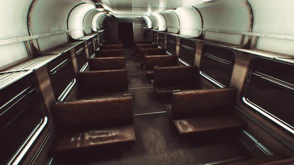 Interior of Old Soviet Electric Train