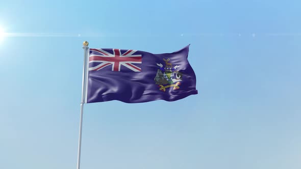 South Georgia And The South Sandwich Islands Flag  alt
