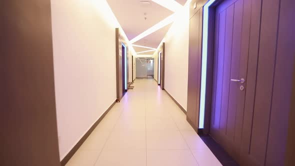 Traveling Through Ward Hotel Corridor