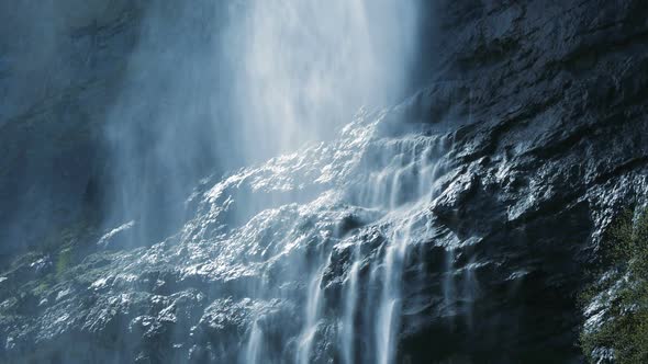 Waterfall Scenery of Fresh Natural Source Water