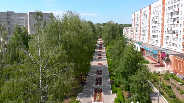 Aerial View of Novocheboksarsk in Russia