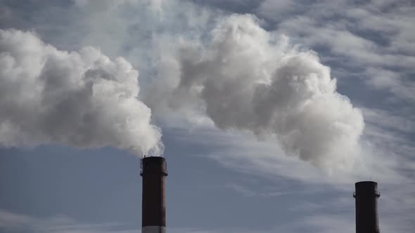 Smoke Comes From the Chimney, Air Pollution, Ecology, Kyiv, Ukraine