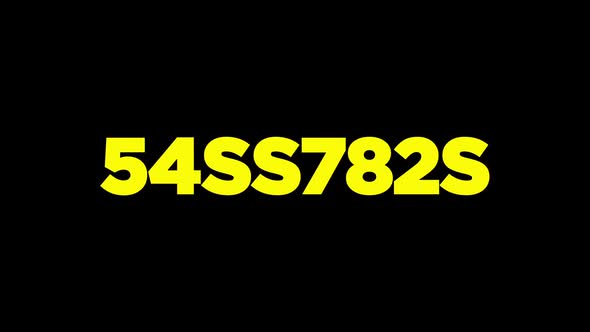 Simple Password Cracking Animation. Numbers and Letters Changing Fast.