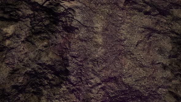 Dark Rocky Mountain Ground Surface 4K