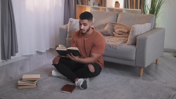 Book Lover Home Reading Intelligent Guy Literature