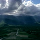 Drone Hyper-lapse Sun rays and mountains 2 - VideoHive Item for Sale