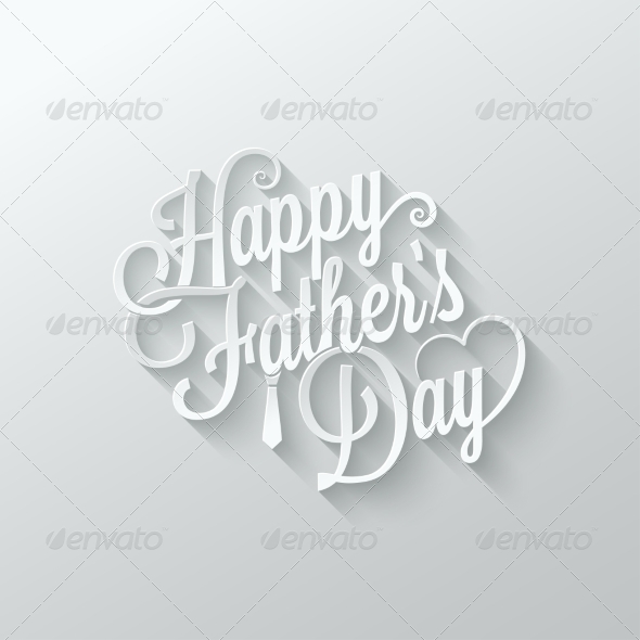 Fathers Day Cut Paper Lettering