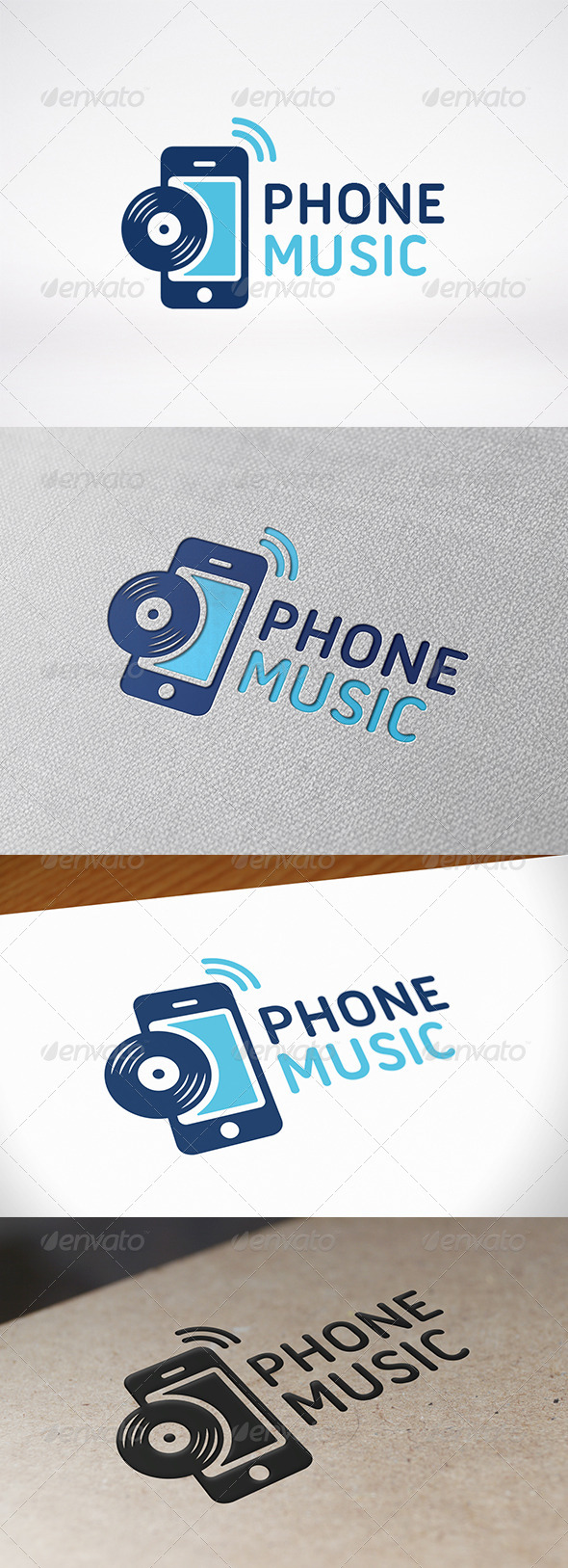 Phone Music Logo Template