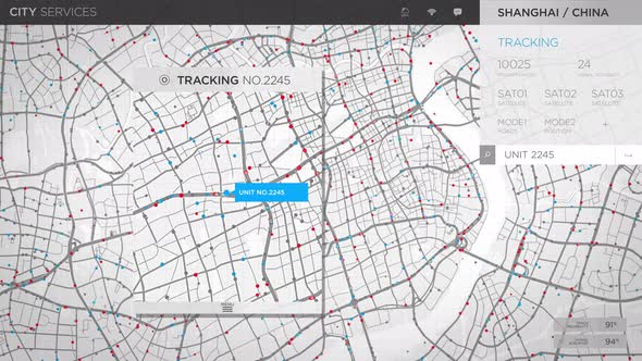 Futuristic City Services AI Tracking Vehicle Location And Arrival Destination alt