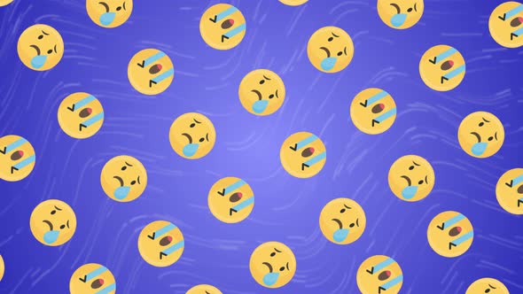 Cry Emoji Background