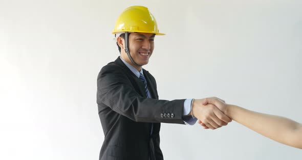 Engineer Shaking Hands