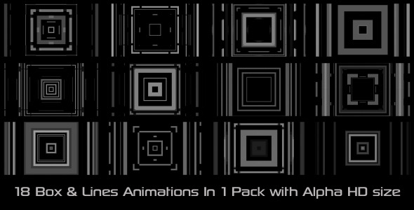 Box & Lines Elements Pack 01
