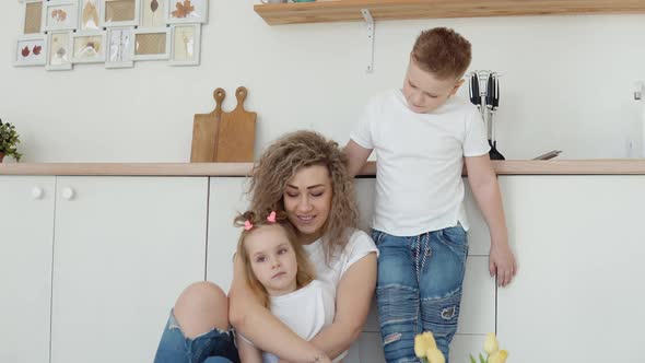 A Tender Family Moment at Home