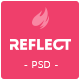 Reflect - Single Page PSD Template - ThemeForest Item for Sale