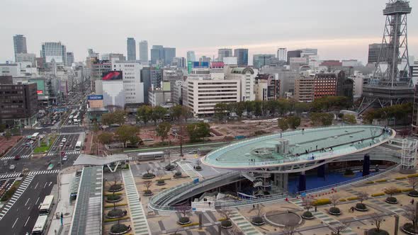 Nagoya City Traffic Metropolis View Timelapse