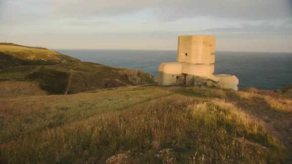 The German Observation Tower From World War Two, Guernsey, Channel Islands, United Kingdom, Facing T