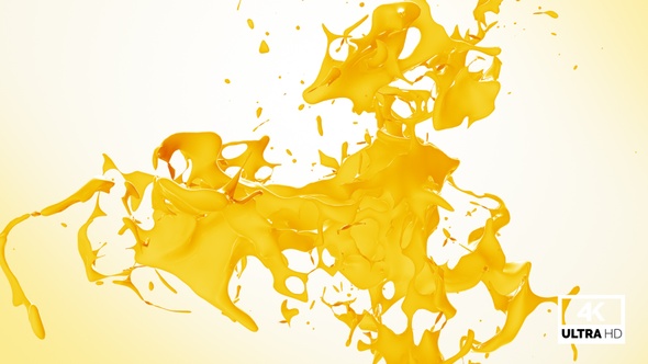 Abstract Fresh Mango Juice Splash V4