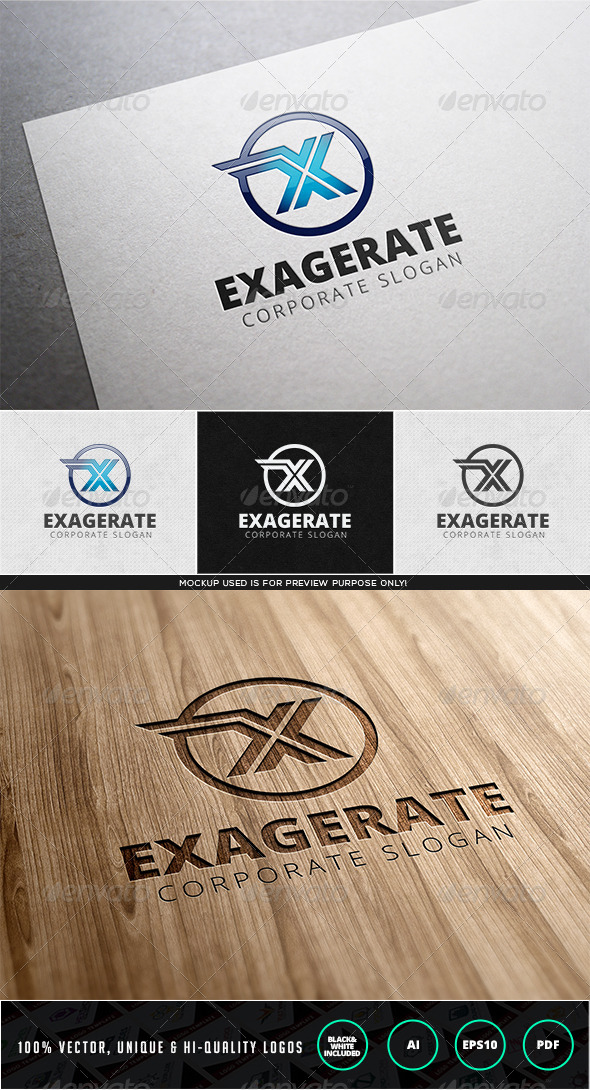 Exagerate Logo Template