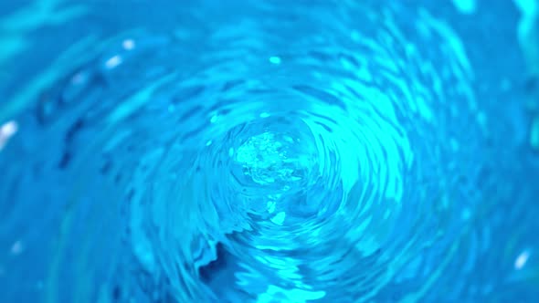 Super Slow Motion Shot of Water Whirl at 1000 Fps