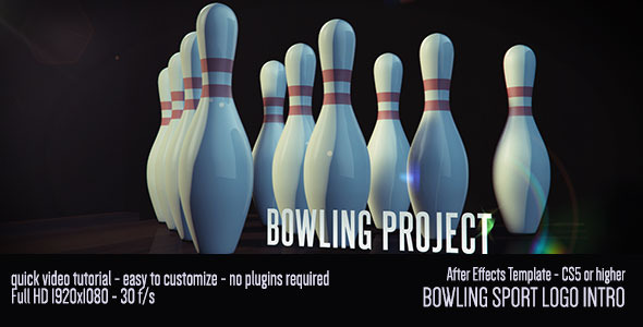 Bowling Sport Logo Intro