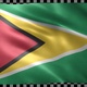 Guyana waving flag looped - VideoHive Item for Sale